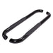 TrailFX A0061B With Step Pads; 3 Inch Round Bent; Powder Coated; Black; Steel; Without End Caps - Truck Part Superstore