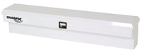 TrailFX 160701S Side Mount Sgl Lid Smooth Gloss White Steel 70.3 x14 x20 7.6 Cubic Ft Cap - Truck Part Superstore