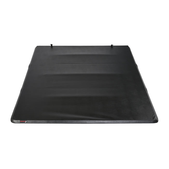 TrailFX TFX1116 Soft Tri-Fold; Non-Lockable; Black Vinyl With Aluminum Rails - Truck Part Superstore