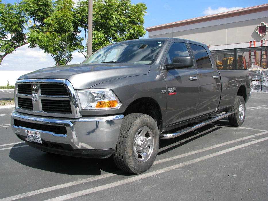 TrailFX A3012S W/Step Pads W/Bed Step 3 In Round Bent Pol Stainless Steel W/O End Caps - Truck Part Superstore