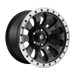Fuel 1PC D62917907345 D629 17X9 5X5.0 MT-BLK-MBR -12MM - Truck Part Superstore