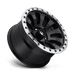 Fuel 1PC D62917907345 D629 17X9 5X5.0 MT-BLK-MBR -12MM - Truck Part Superstore