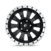 Fuel 1PC D62917907345 D629 17X9 5X5.0 MT-BLK-MBR -12MM - Truck Part Superstore