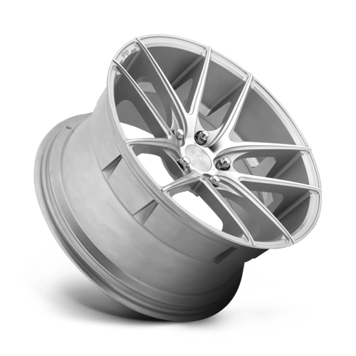 Niche 1PC M131208533+40 M131 20X8.5 5X4.25 GL-SLVR-MACH 40MM - Truck Part Superstore