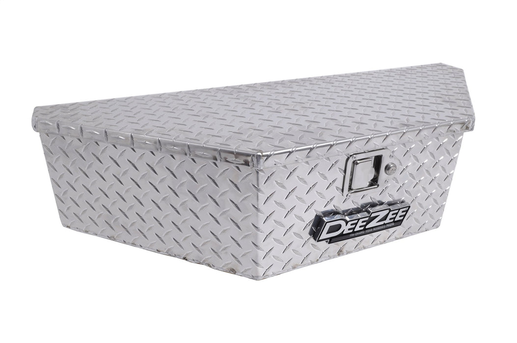 Dee Zee DZ92716 Specialty Series Triangle Trailer Tool Box; 45 Degree; Brite-Tread Aluminum; - Truck Part Superstore