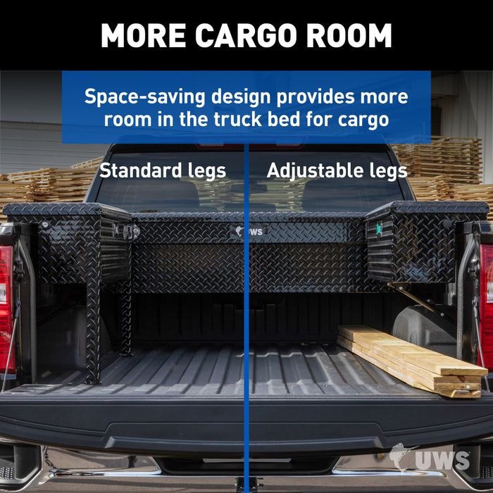 UWS TBSM-MK2 UWS TBSM-MK2 Space-Saving Adjustable Universal Legs for Truck Side Boxes - Truck Part Superstore