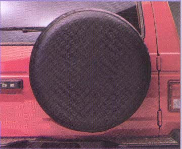 FIA TC231 BLACK Tire Cover; Black; Fits Most 31 in. Tires; - Truck Part Superstore