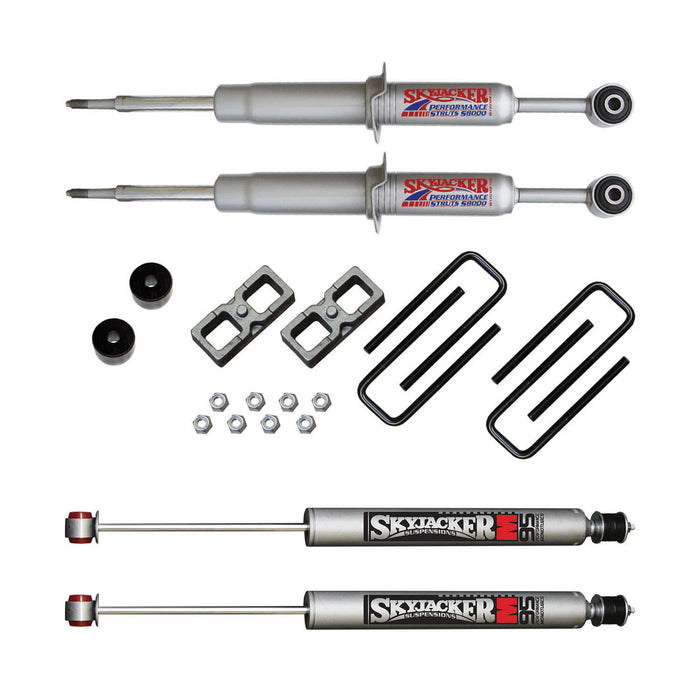 Skyjacker TC530STBM Suspension Lift Kit w/Shock 3 Inch Lift 05-15 Toyota Tacoma Incl. Front Struts Front Diff. Drop Kit Rear Lift Blocks U-Bolts Rear M95 Monotube Shocks Skyjacker - Truck Part Superstore