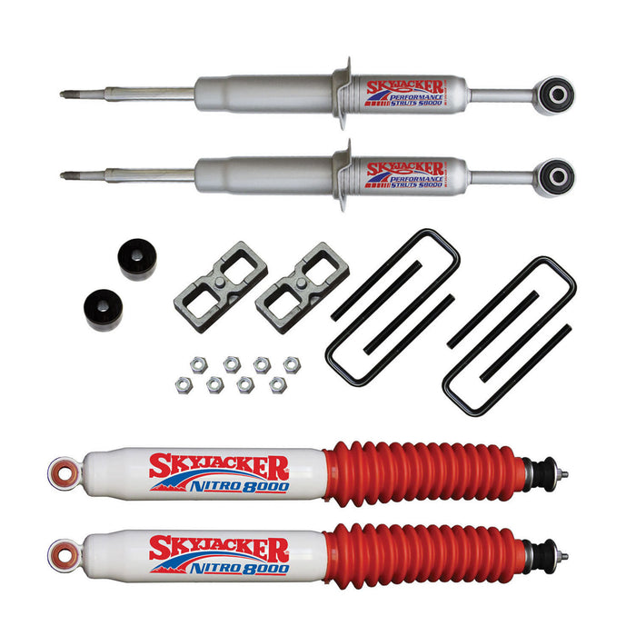 Skyjacker TC530STBN Suspension Lift Kit w/Shock 3 Inch Lift 05-15 Toyota Tacoma Incl. Front Struts Front Diff. Drop Kit Rear Lift Blocks U-Bolts Rear Nitro 8000 Shocks Skyjacker - Truck Part Superstore