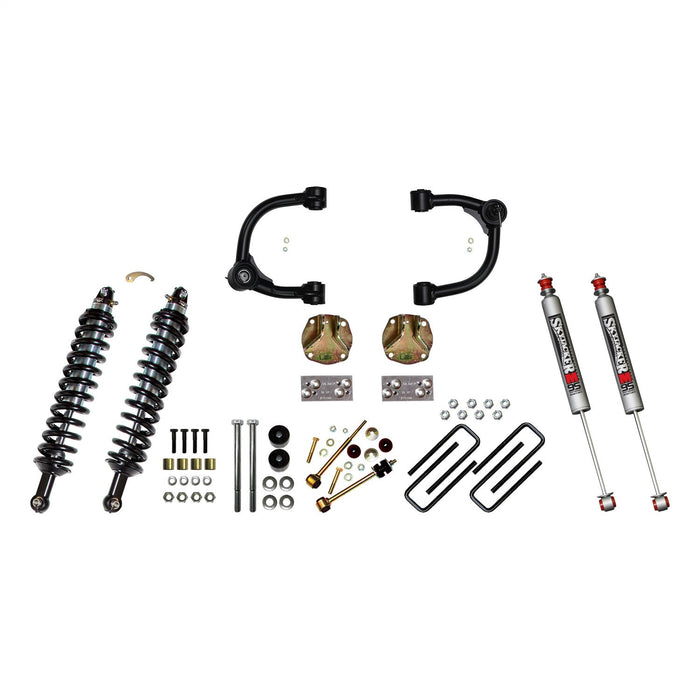 Skyjacker TC530UMS 3in. Upper A-Arm; Coilovers; Rear Blocks/M95 Monotube Shocks - Truck Part Superstore