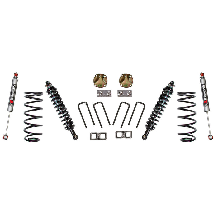 Skyjacker TC536BM Suspension Lift Kit w/Shock 3 Inch Lift 16-19 Toyota Tacoma Incl. Front Coil Over Shocks Rear M95 Monotube Shocks Lift Blocks U-Bolts Incl. Front Coil Springs Upper Coil-Over Shock Brackets Skyjacker - Truck Part Superstore