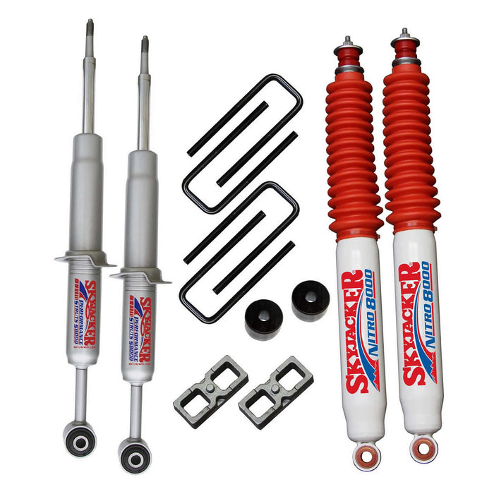 Skyjacker TC536STBN Suspension Lift Kit w/Shock 3 Inch Lift 16-19 Toyota Tacoma Incl. Front Struts Front Diff. Drop Kit Rear Lift Blocks U-Bolts Rear Nitro 8000 Shocks Skyjacker - Truck Part Superstore