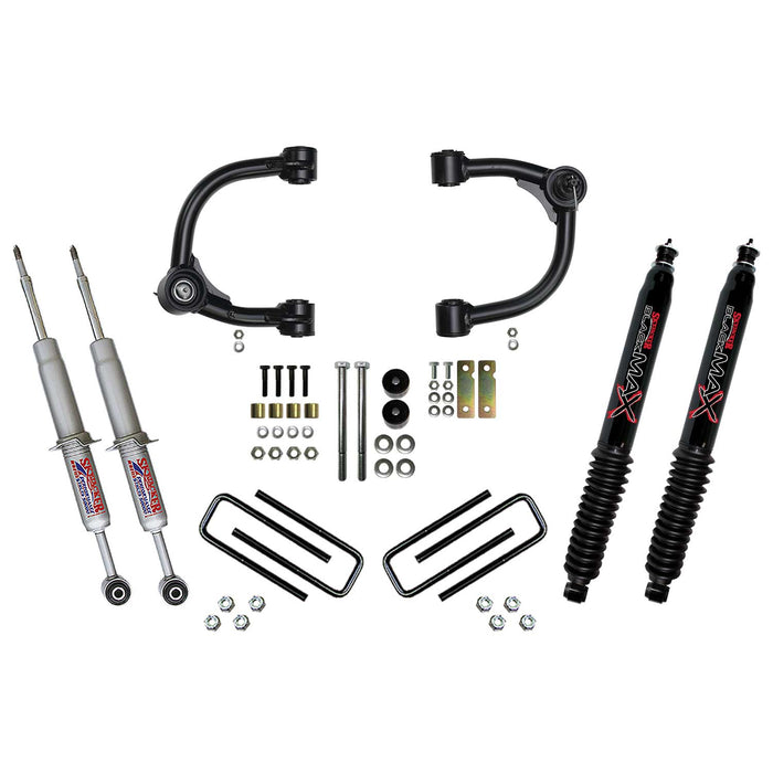 Skyjacker TC536STUBKS 3 Inch Upper Control Arm Suspension Lift System with Front Struts Rear Leaf Springs and Black MAX Shocks 16-22 Toyota Tacoma Skyjacker - Truck Part Superstore