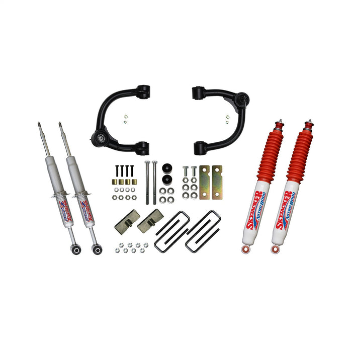 Skyjacker TC536STUN 3in. Upper A-Arm Performance Strut; Rear Blocks/Nitro Shocks - Truck Part Superstore
