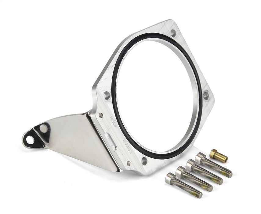 Lokar TCB-40HS092 Throttle Body Bracket; Fits w/Holley Sniper; 92 mm Intake; Clear Ring; - Truck Part Superstore