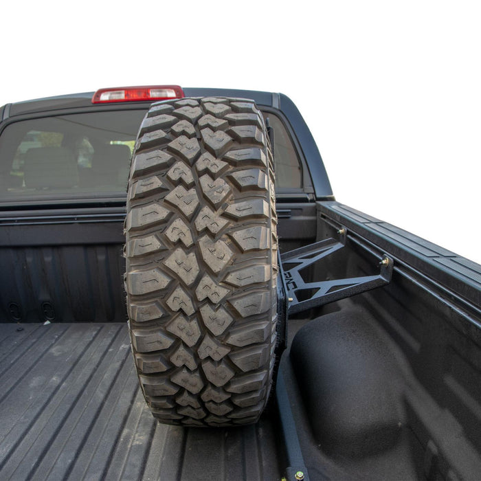 DV8 Offroad TCTT2-01 Tundra Tire Mount For 07-21 Tundra In Bed DV8 Offroad - Truck Part Superstore