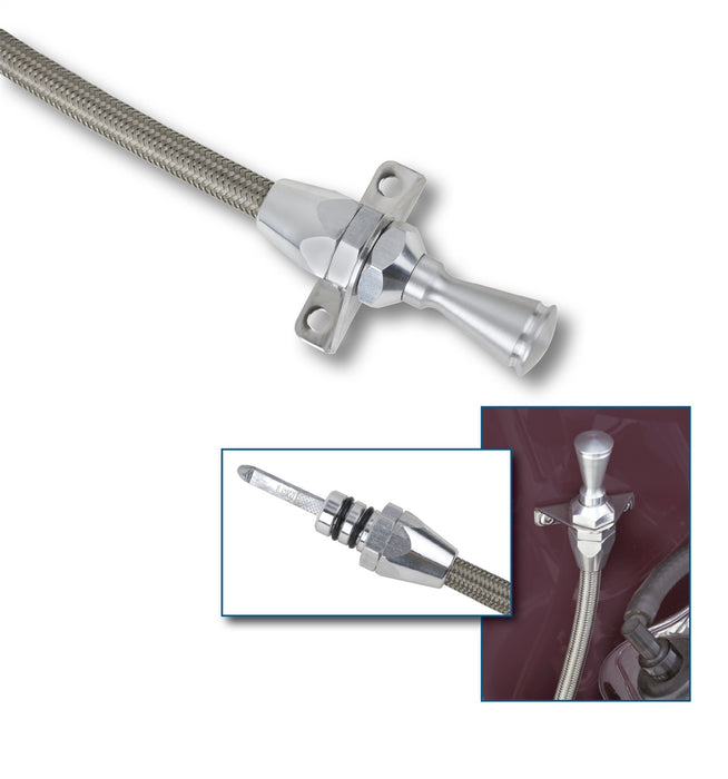 Lokar TD-34L60EFM36 Hi-Tech Flexible Braided Transmission Dipstick - Truck Part Superstore