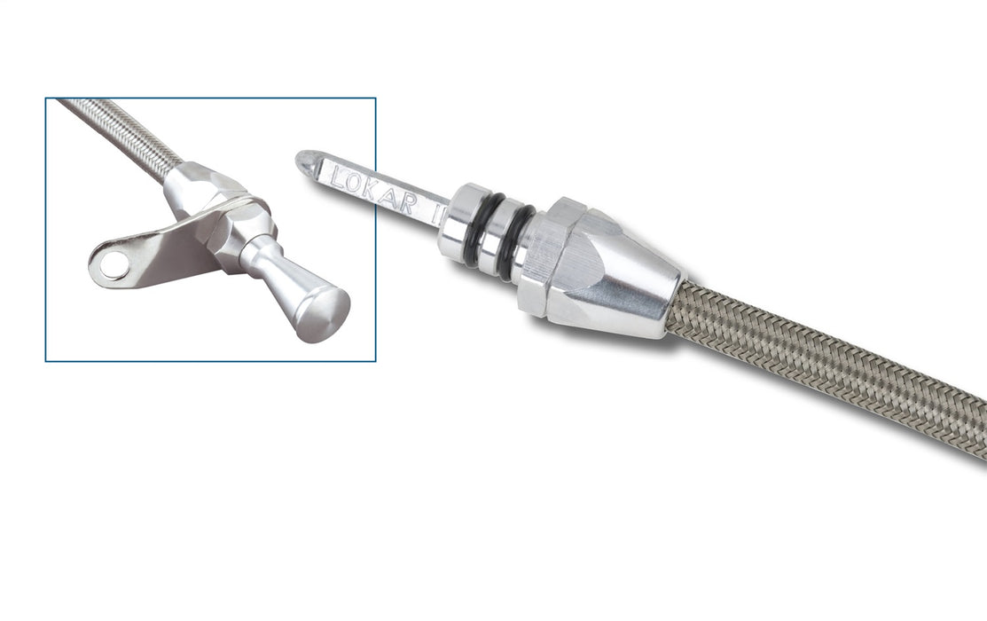Lokar TD-36L80TM Hi-Tech Flexible Braided Transmission Dipstick - Truck Part Superstore