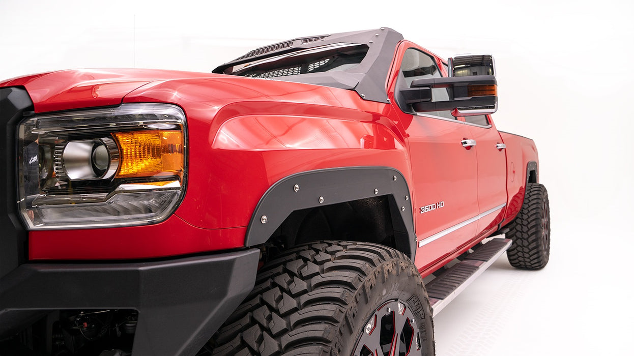 Fab Fours TF3100-1 Open Fender System; 2 Stage Black Powder Coated; - Truck Part Superstore