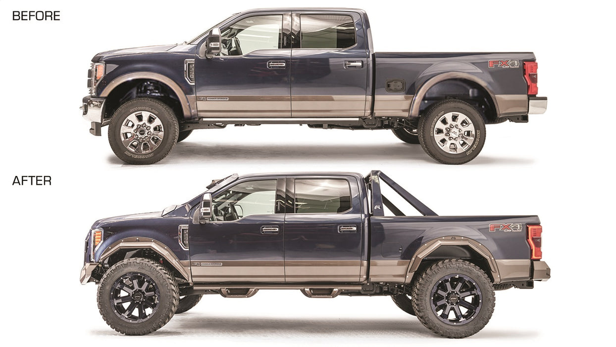 Fab Fours TF4110-B Open Fender Flare; Open Uncoated/Paintable; [AWSL]; - Truck Part Superstore