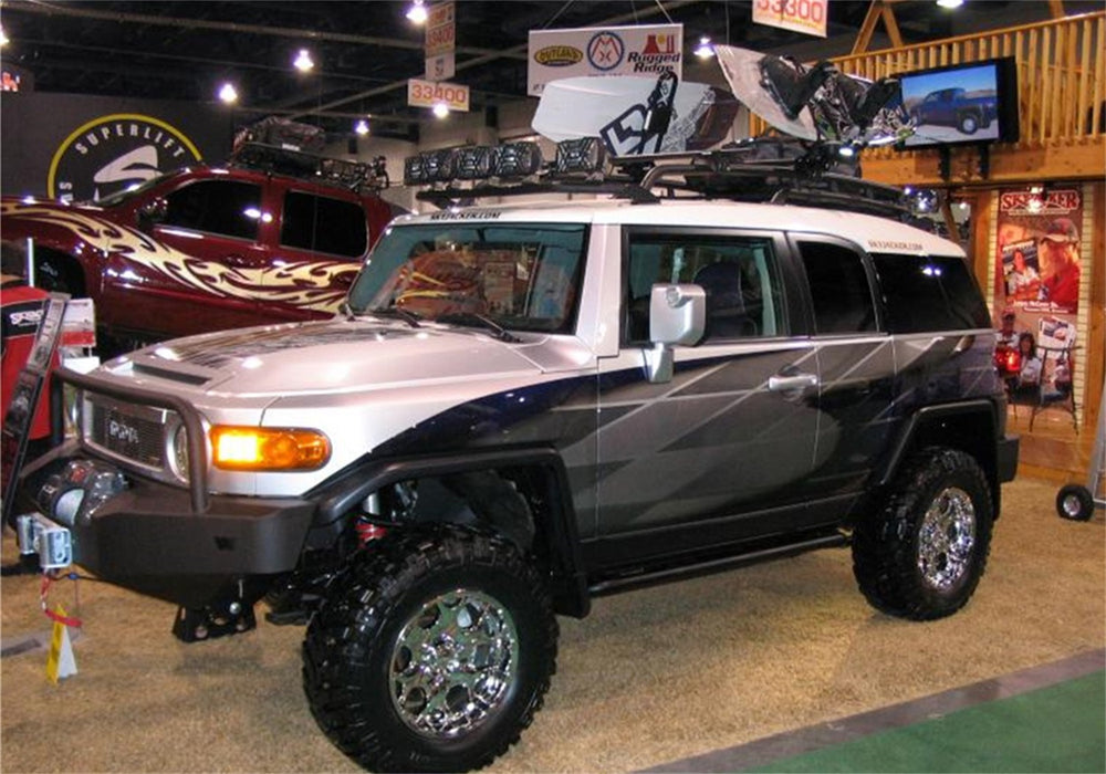 N-Fab TFJ5FLR Light Mounting-Roof Mounts-(1-30in.)-Front-06-14 FJ Cruiser-TX Blk - Truck Part Superstore