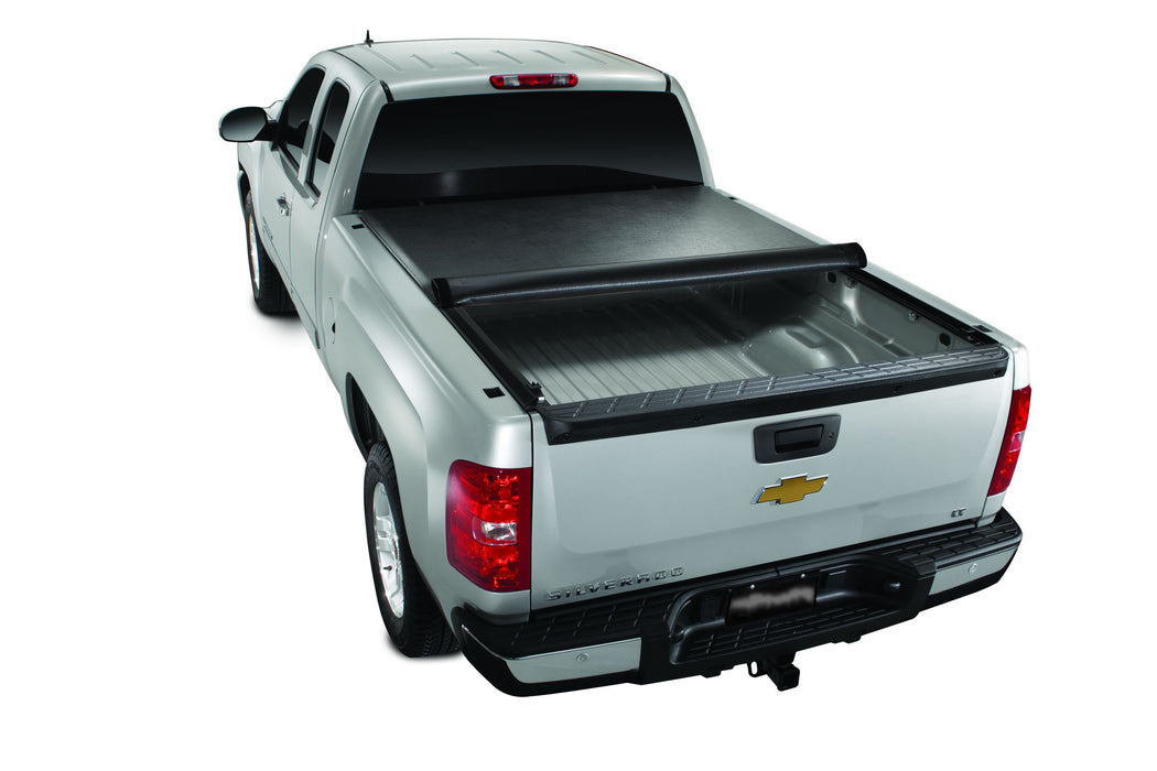 TrailFX TFX3207 Soft Roll-Up Velcro Lockable W/Tailgate Lock Black Vinyl W/Aluminum Rails - Truck Part Superstore