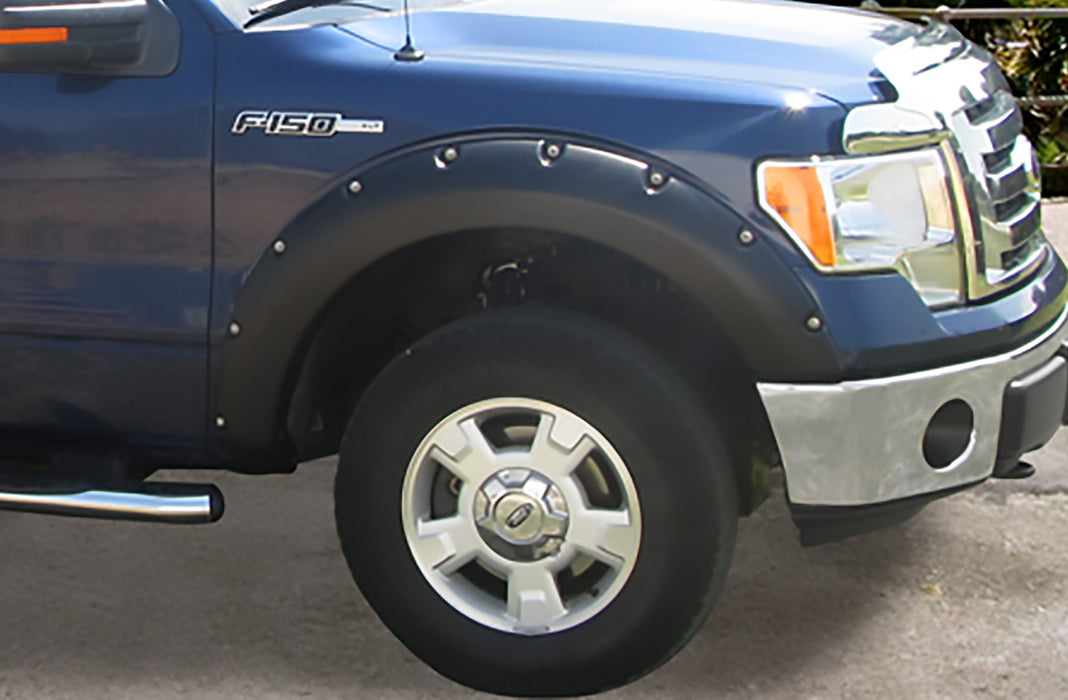 TrailFX FFF3002S 2.5 In Tire Coverage Black Tri-Flex (TM) ABS Thermo4 In Flare Height Set Of 4 - Truck Part Superstore
