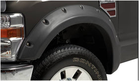 TrailFX FFF3005S 2 In Tire Coverage Black Tri-Flex (TM) ABS Thermo6 In Flare Height Set Of 4 - Truck Part Superstore