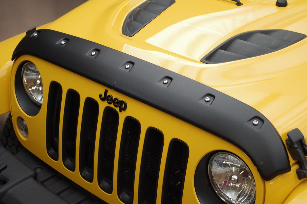 Tough Guard TG7W07 Jeep JK Hood Guard For 07-18 Wrangler JK Black Textured Tough Guard - Truck Part Superstore
