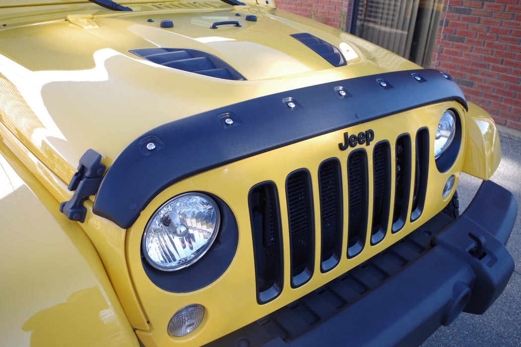 Tough Guard TG7W07 Jeep JK Hood Guard For 07-18 Wrangler JK Black Textured Tough Guard - Truck Part Superstore