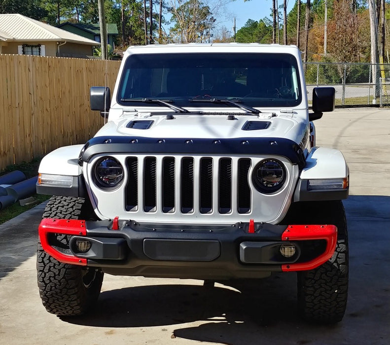 Tough Guard TG7W18 Jeep JL Hood Guard For 18-Pres Wrangler JL Black Textured Tough Guard - Truck Part Superstore