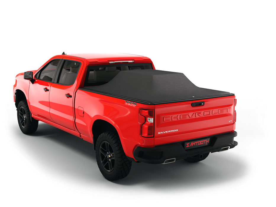 Sawtooth TGS036-07 Sawtooth STRETCH Expandable Tonneau Cover for 2015 - 2018, GMC/ Chevy, Sierra / Silverado 1500, 2500, 3500, 6'-6" Bed - Truck Part Superstore