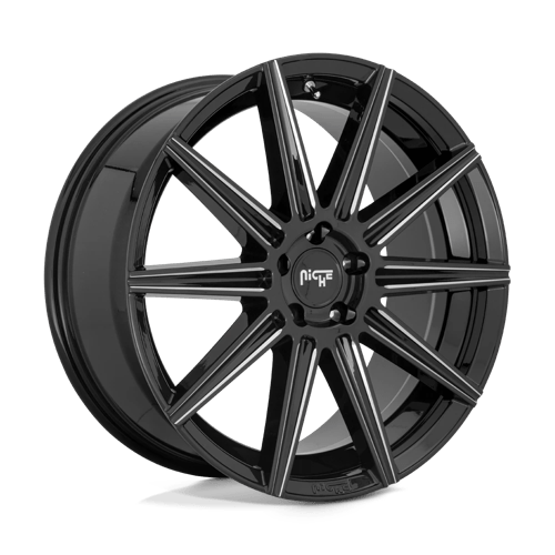 Niche 1PC M243200544+40 M243 20X10.5 5X112 GL-BLK-MIL 40MM - Truck Part Superstore