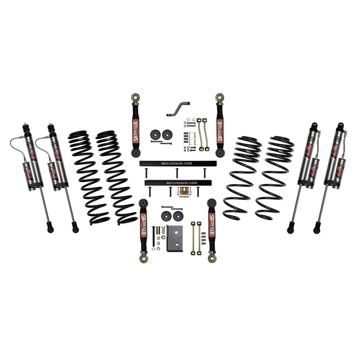 Skyjacker TJ401BKXLTX 4 Inch Suspension Lift System With ADX 2.0 Remote Reservoir Shocks with Lower Flex Links 97-02 Jeep Wrangler TJ Skyjacker - Truck Part Superstore