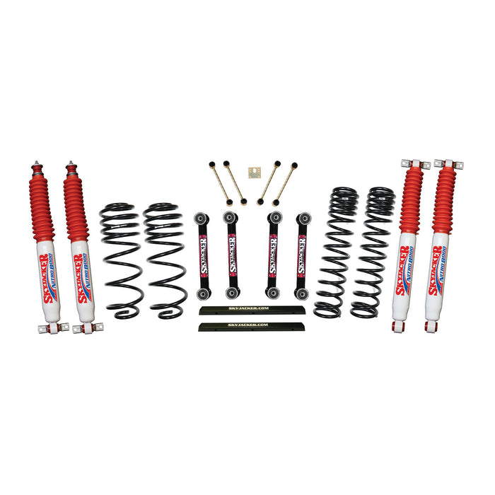 Skyjacker TJ403BPNLT 4 Inch Dual Rate Long Travel One Box Kit w/OE Style Front and Rear Lower Links and Nitro 8000 Shocks TJ/LJ 2003-2006 Jeep Wrangler/Unlimited Skyjacker - Truck Part Superstore