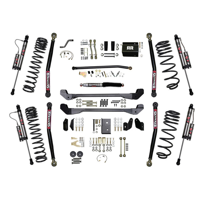 Skyjacker TJ40RR1LTK-X 4 Inch Suspension Lift System With ADX 2.0 Remote Reservoir Shocks 97-06 Jeep Wrangler TJ Skyjacker - Truck Part Superstore