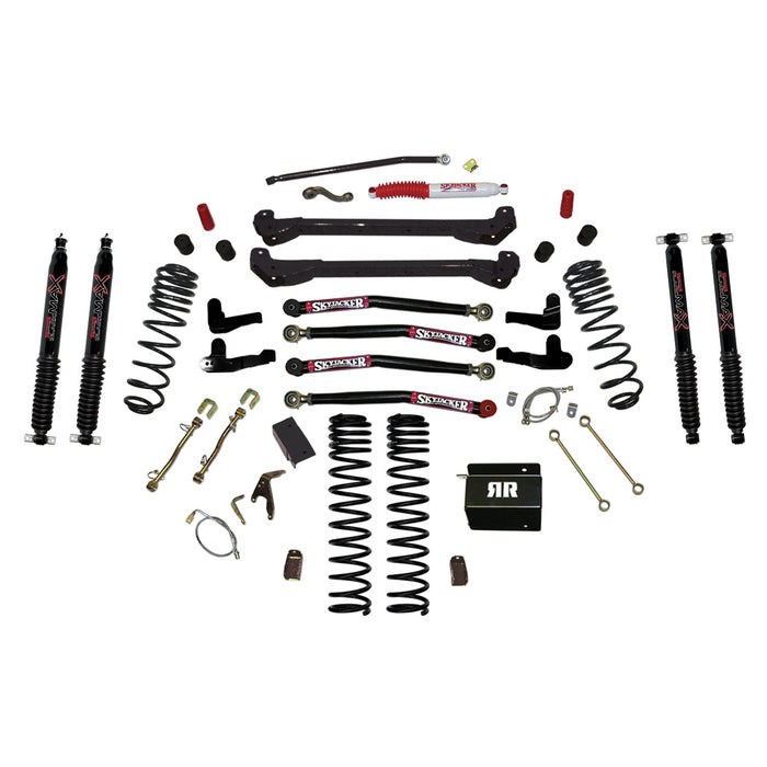 Skyjacker TJ60RR1LTK-B 6in. Dual Rate Long Travel Coils Long Arm Lift TJ/LJ Lower Link - Truck Part Superstore