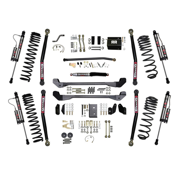 Skyjacker TJ60RR1LTK-X 6 Inch Suspension Lift System With ADX 2.0 Remote Reservoir Shocks with Lower Flex Links 97-06 Jeep Wrangler TJ Skyjacker - Truck Part Superstore