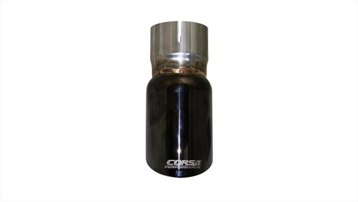Corsa Performance TK001BLK Single 3.0 Inch Black Pro-Series Tip (Clamp Included) 2.5 Inch Inlet Universal Stainless Steel Corsa Performance - Truck Part Superstore