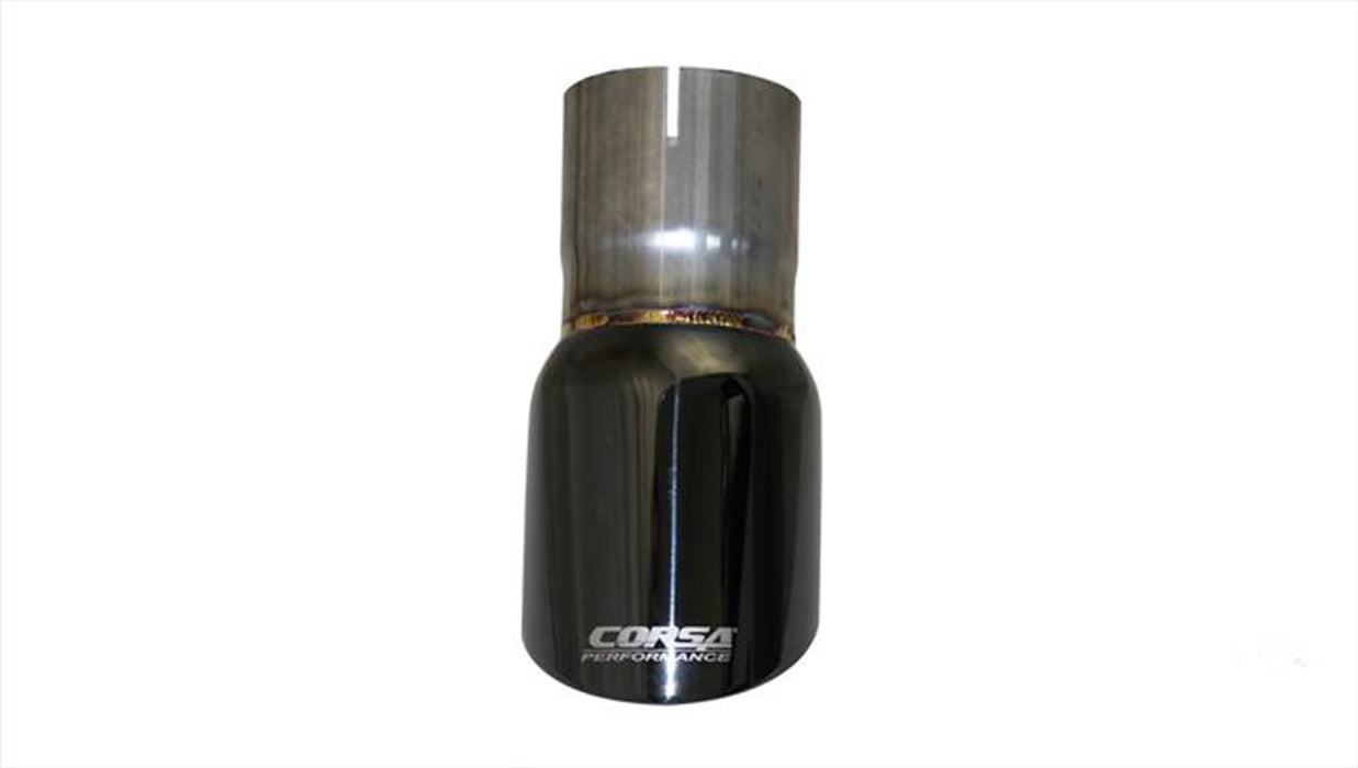 Corsa Performance TK003BLK Single 3.5 Inch Black Pro-Series Tip (Clamp Included) 2.75 Inch Inlet Universal Stainless Steel Corsa Performance - Truck Part Superstore