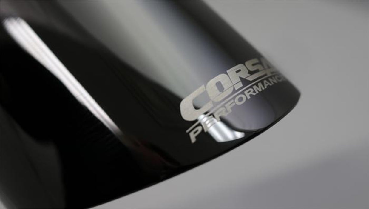 Corsa Performance TK006BLK Single 4.0 Inch Black Pro-Series Tip (Clamp Included) 3.0 Inch Inlet Universal Stainless Steel Corsa Performance - Truck Part Superstore