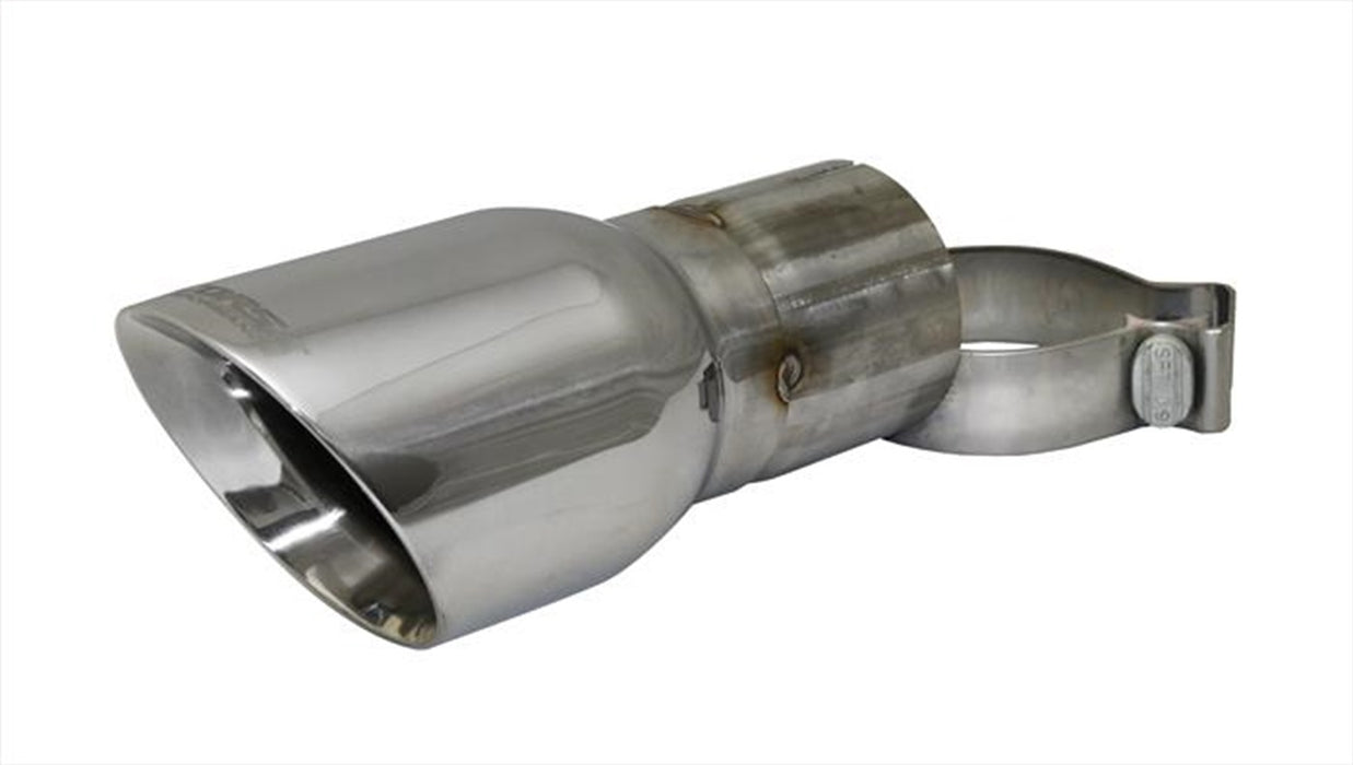 Corsa Performance TK006 Single 4.0 Inch Polished Pro-Series Tip (Clamp Included) 3.0 Inch Inlet Universal Stainless Steel Corsa Performance - Truck Part Superstore