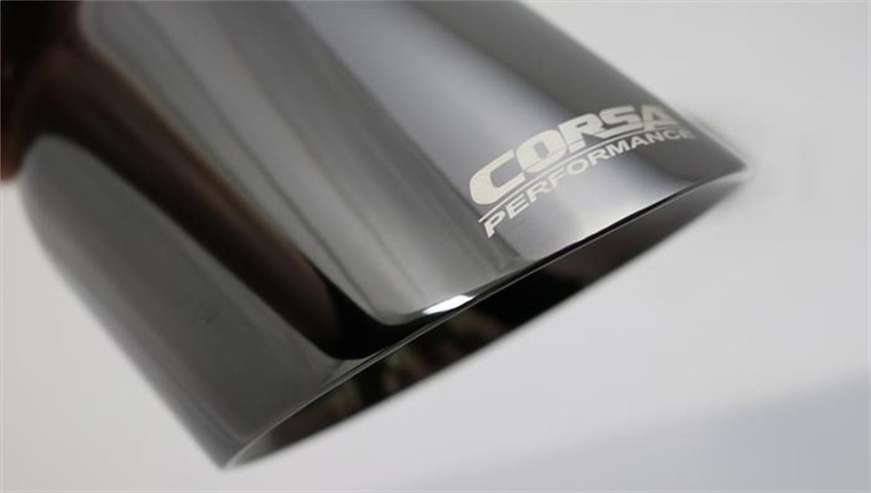 Corsa Performance TK008BLK Single 4.5 Inch Black Pro-Series Tip (Clamp Included) 2.75 Inch Inlet Universal Stainless Steel Corsa Performance - Truck Part Superstore