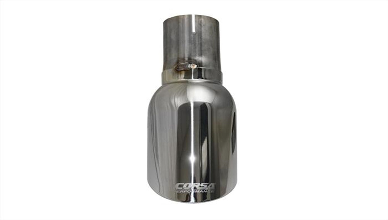 Corsa Performance TK008 Single 4.5 Inch Polished Pro-Series Tip (Clamp Included) 2.75 Inch Inlet Universal Stainless Steel Corsa Performance - Truck Part Superstore