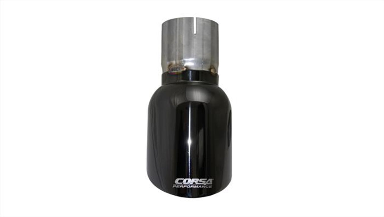 Corsa Performance TK009BLK Single 4.5 Inch Black Pro-Series Tip (Clamp Included) 3.0 Inch Inlet Fits 09-17 Dodge Ram (2 Required) Stainless Steel Corsa Performance - Truck Part Superstore