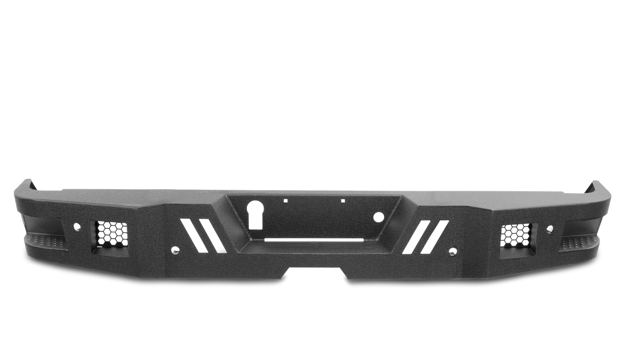 Body Armor 4x4 FD-2964 Eco Series Rear Bumper, Black, F-250 - Truck Part Superstore