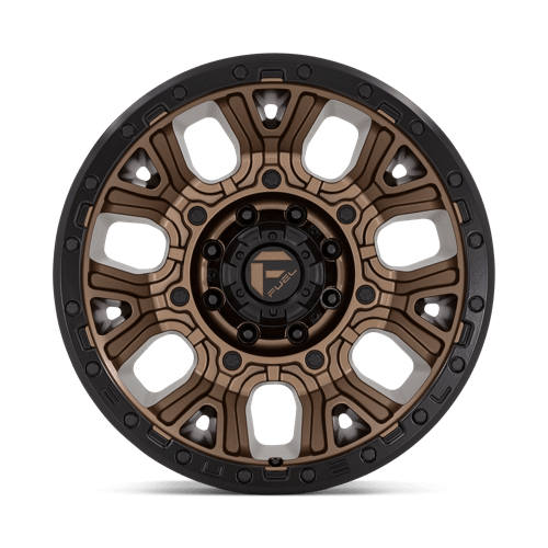 Fuel 1PC D82620001847 D826 20X10 8X180 M-BRZ BLK-RG -18MM - Truck Part Superstore