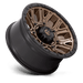 Fuel 1PC D82620901850 D826 20X9 8X180 M-BRZ BLK-RG 1MM - Truck Part Superstore
