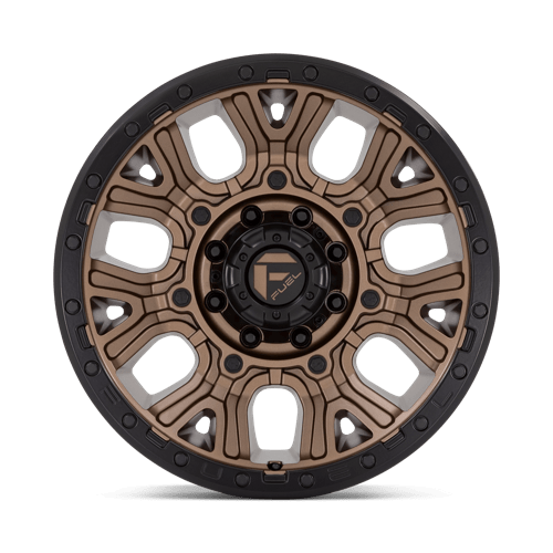 Fuel 1PC D82620901750 D826 20X9 8X170 M-BRZ BLK-RG 1MM - Truck Part Superstore