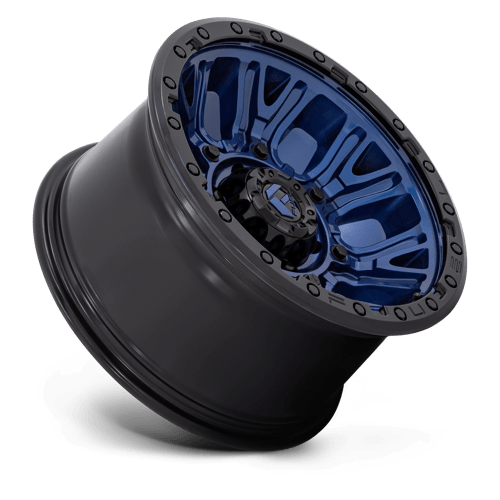 Fuel 1PC D82717908445 D827 17X9 6X5.5 DK-BLUE BLK-RG -12MM - Truck Part Superstore
